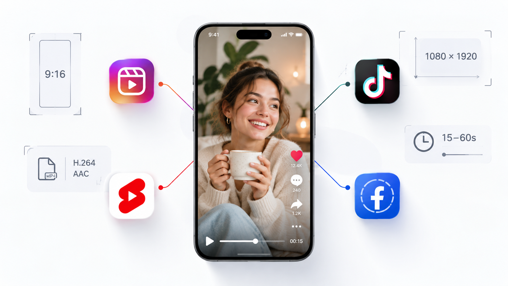 Вертикальне відео для Reels і TikTok: формати, тривалість, вимоги